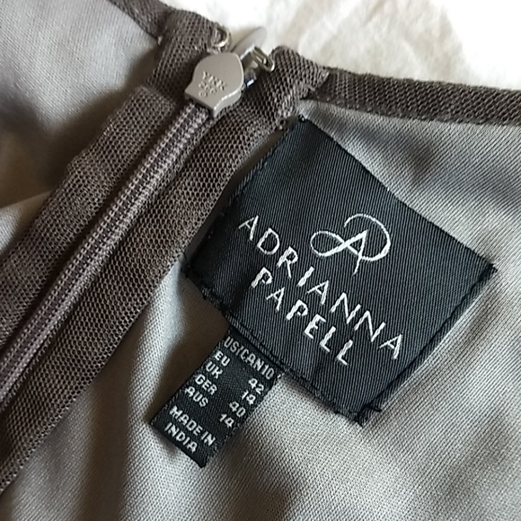 Mother of the Bride full length gown sequins gray - Picture 8 of 8